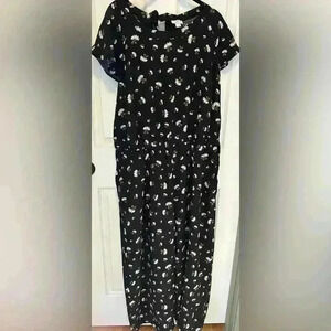 Loft floral jumpsuit